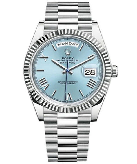 DAY DATE TIFFANY BLUE ROMAN