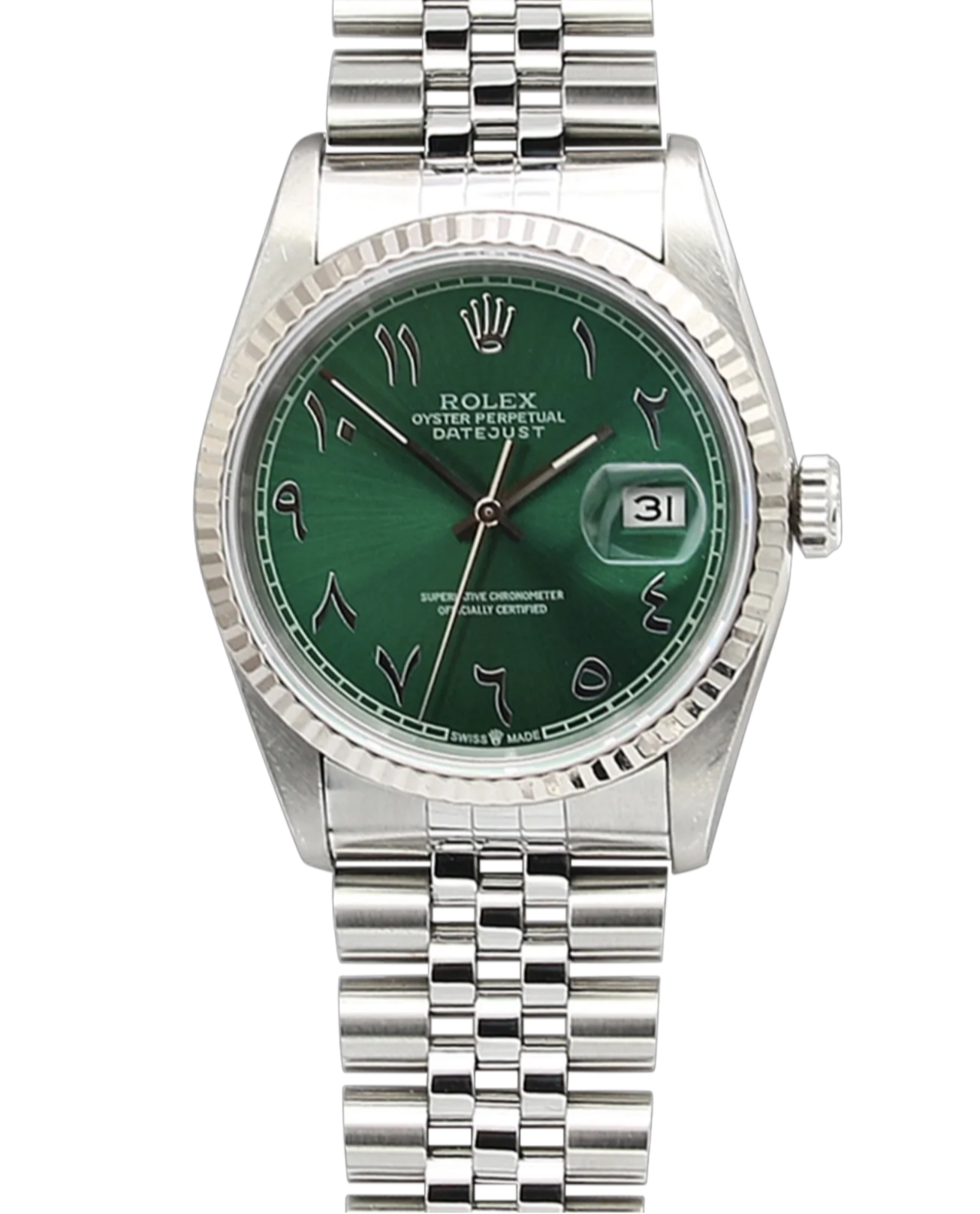 DateJust Green Dial | Arabic Numerals