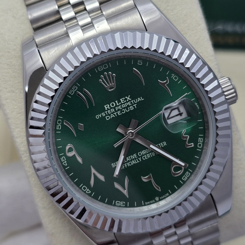 DateJust Green Dial | Arabic Numerals