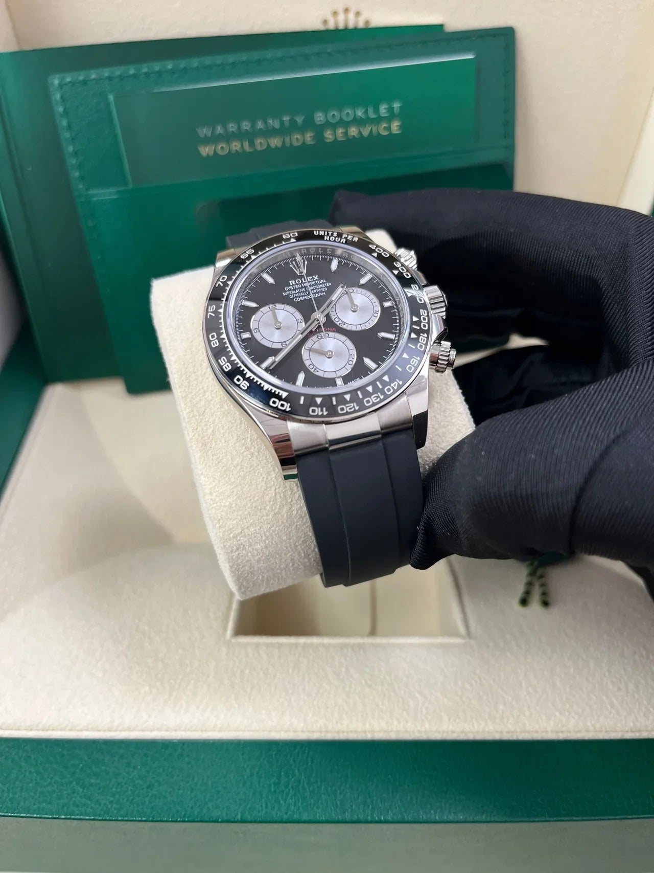 DAYTONA BLACK Oysterflex strap